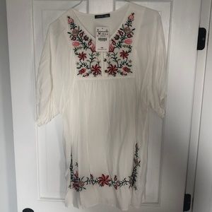 AA&ZZ embroidered tunic